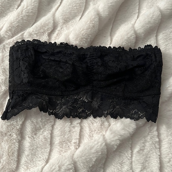 Auden Black lace strapless bra XS - Picture 1 of 4